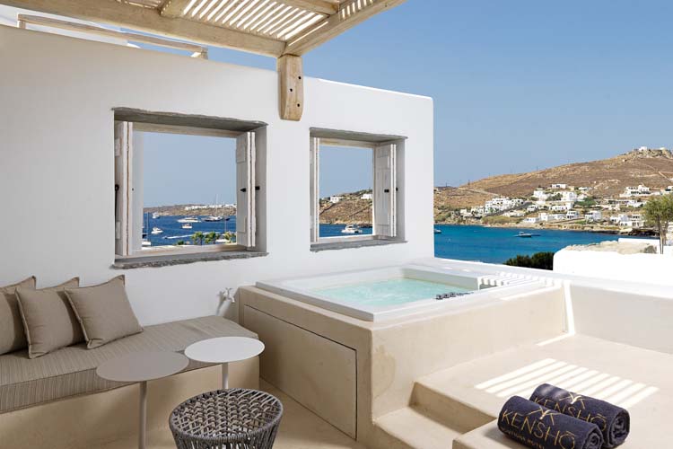 Junior Suite with outdoor jacuzzi - Kensho Boutique Hotel and Suites - Mykonos