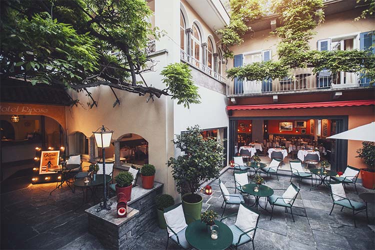 Restaurant - Art-Hotel-Riposo - Ascona