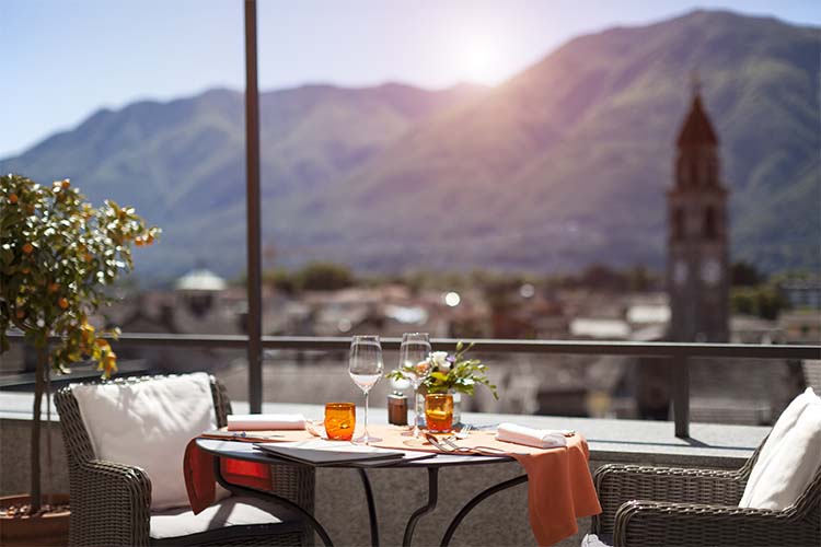 Terrace - Art-Hotel-Riposo - Ascona