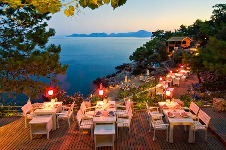 Terrace - Perdue Hotel - Uzunyurt Koyu Faralya