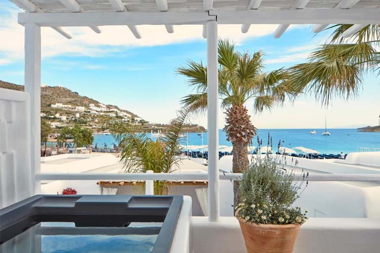  Honeymoon Suite with Sea View and Hot Tub - Mykonos Ammos Hotel - Mykonos