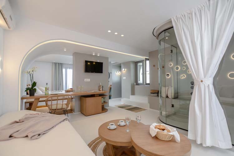 Suite Argo Cabana with Steam Bath and Outdoor Heated Plunge Pool - Argo Boutique Hotel - Naxos