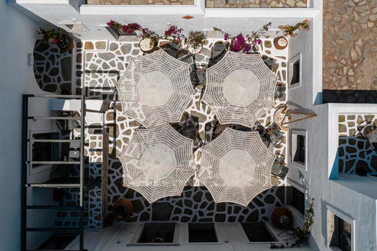 Terrace - Sandaya Luxury Suites - Naoussa