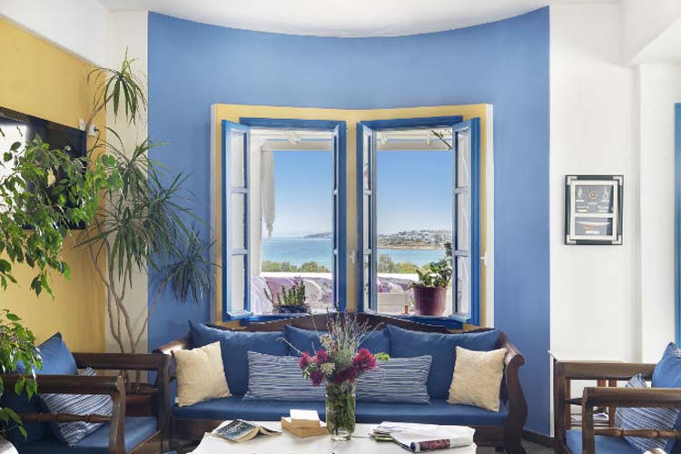 Living Room - Aloni Hotel - Piso Livadi