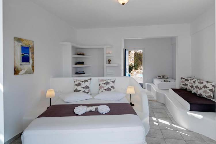 Family Room with Sea View - Aloni Hotel - Piso Livadi