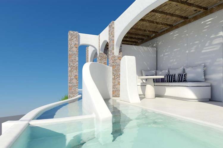 Elegant Suite with Private Pool - Aloni Hotel - Piso Livadi