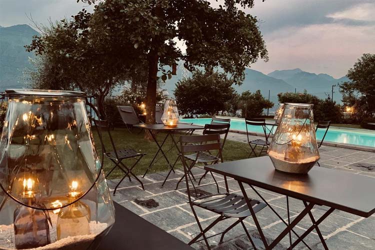 Terrace - Agriturismo Tre Terre - Pianello del Lario
