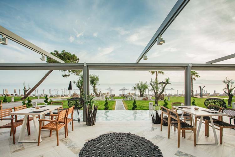 Terrace - Blue Carpet Luxury Suites - Pefkochori