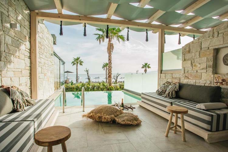 Double Suite Sea View with Private Pool - Blue Carpet Luxury Suites - Pefkochori