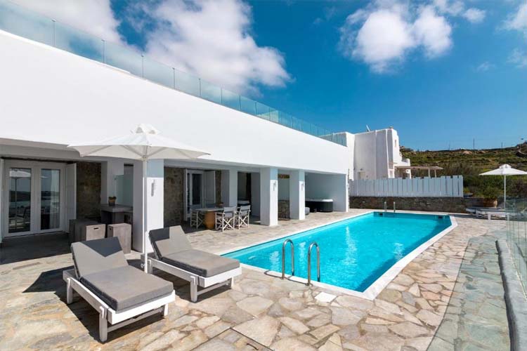 Apartment with Hot Tub and Sea View - Amperian Mykonos Suites - Míkonos