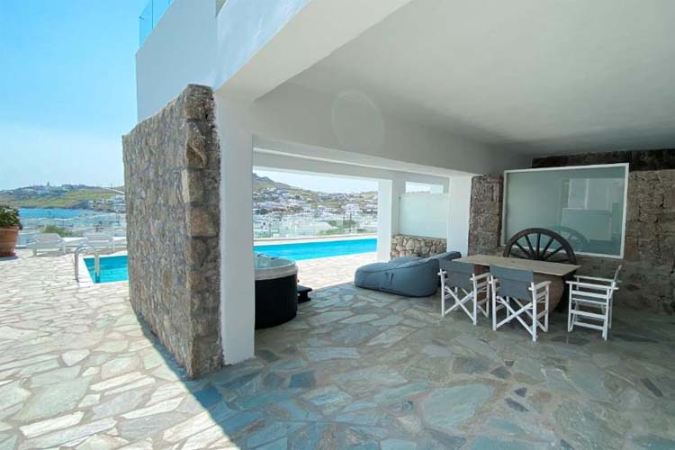 Apartment with Hot Tub and Sea View - Amperian Mykonos Suites - Míkonos