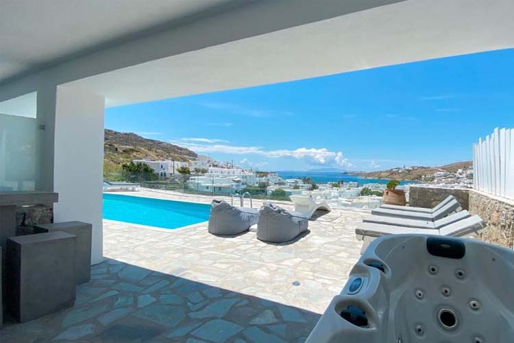 Apartment with Sea View and Hot Tub - Amperian Mykonos Suites - Míkonos