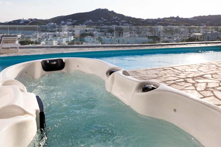 Two-Bedroom Apartment with Hot Tub and Sea View - Amperian Mykonos Suites - Míkonos