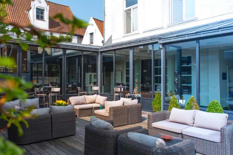 Terrace - Hotel Montanus - Bruges
