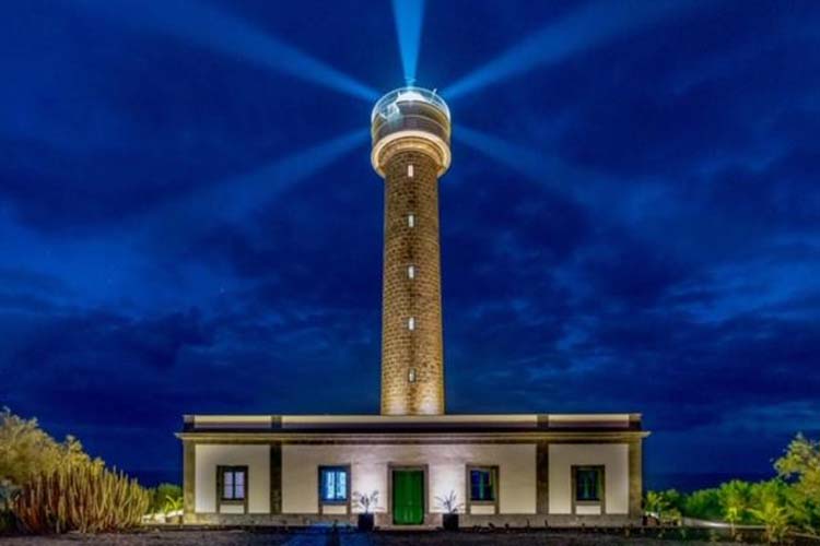 Night View - Lighthouse on La Palma Island - Barlovento