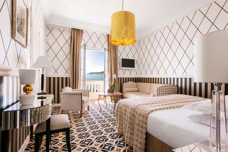 Deluxe Room with Sea View - Hotel Belles Rives - Juan-Les-Pins
