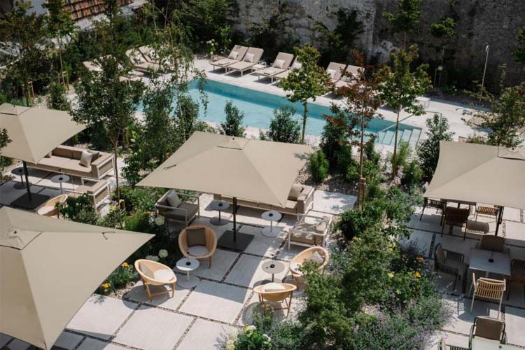Terrace - Hotel Rhin Garden - Santander