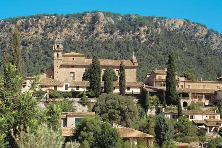 View of Valldemossa Monastery - Valldemossa Hotel Restaurant - Valldemossa