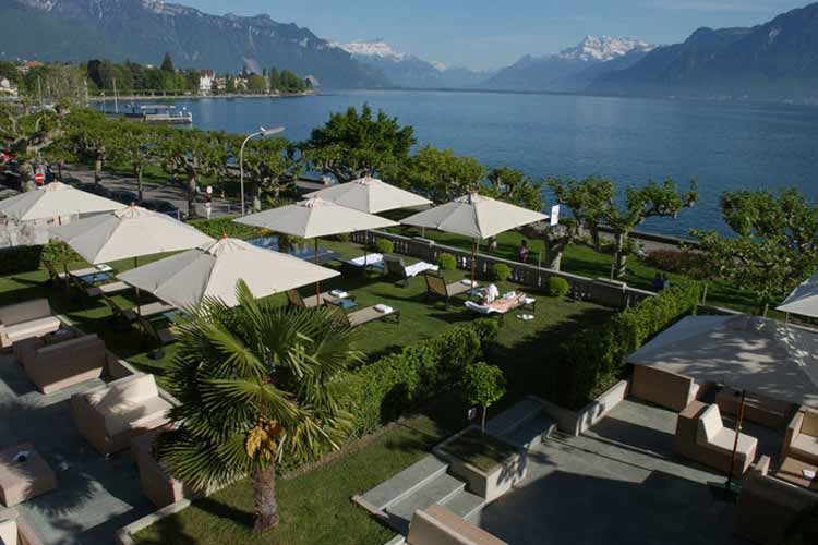Garden - Hotel Des Trois Couronnes - Vevey