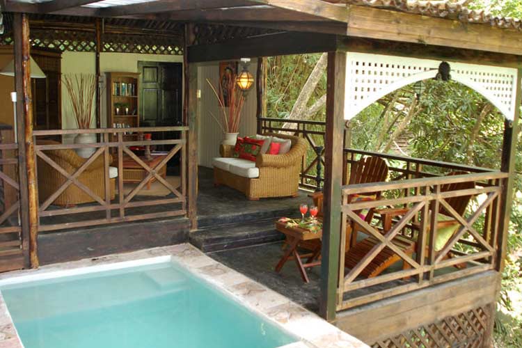 Tree House Pool Deck - Fond Doux Plantation & Resort - Soufrière
