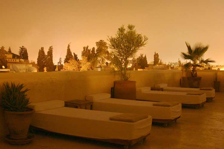 Terrace Teixeira at Sunset - Riad 72 - Marrakech