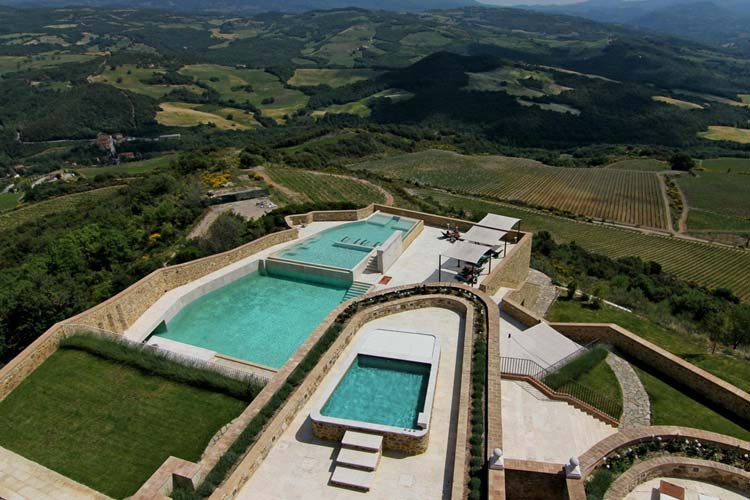 Aerial View - Castello Di Velona - Castelnuovo dell'Abate