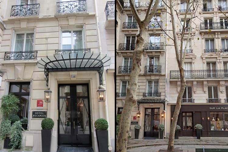 Entrance - Hotel Recamier - Paris