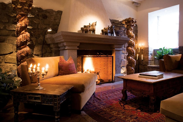 Fireplace Room - Inkaterra La Casona - Cusco