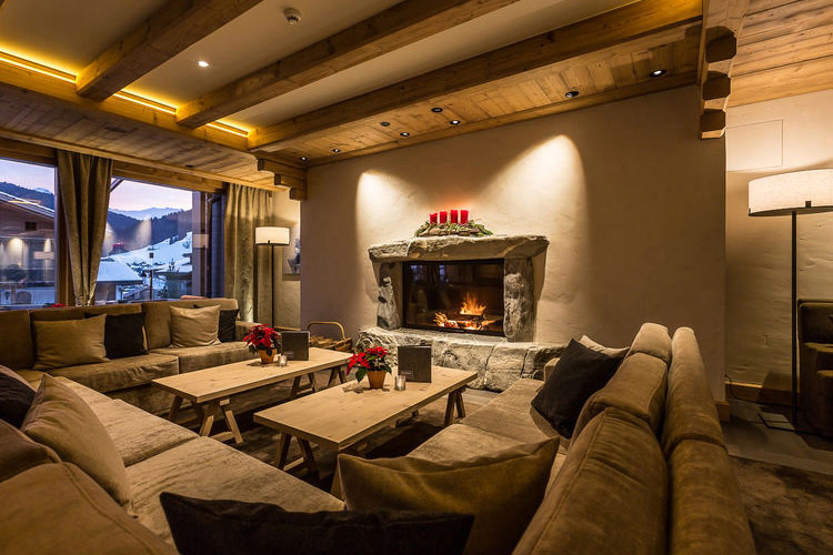 Fireplace - Hotel Spitzhorn - Saanen