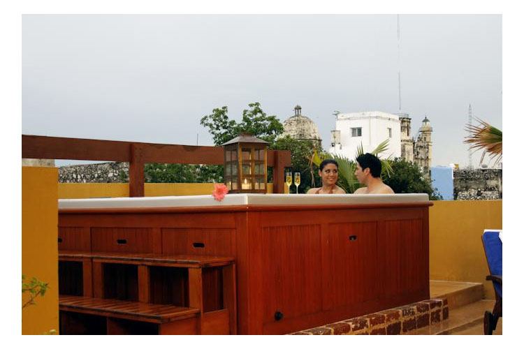 Jacuzzi - Casa Don Gustavo Hotel Boutique - Campeche