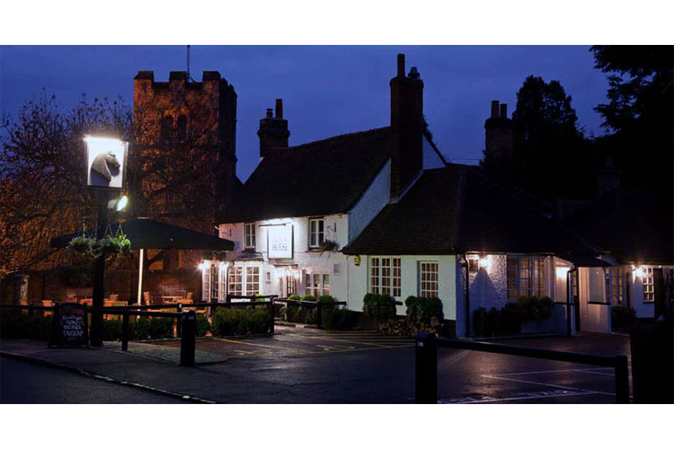 Facade Night View - The Black Horse - Fulmer