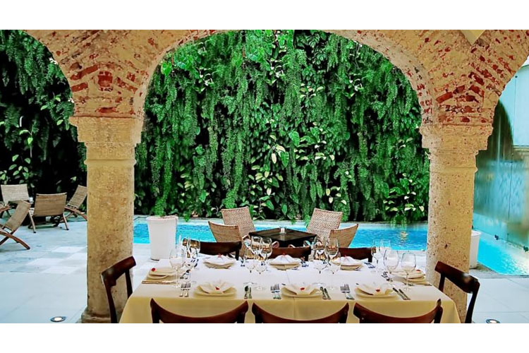 Exterior Dining Room - Nácar Hotel Cartagena - Carthagène des Indes